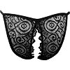 Chiloti Vibratori Remote Lace Peek-a-Boo Plus Size Negru XL-2XL Thumb 1