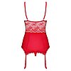 Corset Cu Portjartier Obsessive Lovica Rosu 2XL Thumb 1