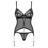 Corset Cu Snur Obsessive Contica Negru S-M