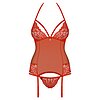 Corset Obsessive 838-COR Rosu L-XL