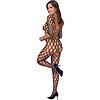 Crotchless Catsuit Cottelli Collection Forbidden Negru S-L Thumb 1