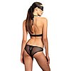 Body Decupat Leg Avenue With Eye Mask Negru M-L Thumb 1