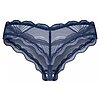 Crotchless Thong Obsessive Nightly Albastru XL-2XL Thumb 1
