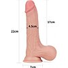 Dildo 22 cm Sliding Skin Dual-Layer – Textură Realistă Thumb 1