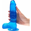 Dildo Jelly cu Ventuză 19 cm Albastru Realist Toyz4Lovers Thumb 2