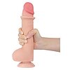 Dildo Realist LoveToy 24cm TPE Dual Density Ventuză Thumb 2
