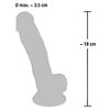 Dildo Realistic Medical Silicone 18cm Thumb 6