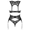 Set Obsessive Donna Dream 3 Piese Negru XL-2XL Thumb 1