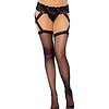 Dresuri Cu portjartier Leg Avenue Jazmine Negru XS-L Thumb 3