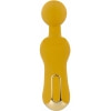 Dublu Vibrator curbat – 2 Motoare, 10 Moduri, Reîncărcabil Galben Thumb 2