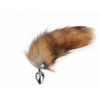 Plug Anal Aluminiu cu Coadă Blăniță 43 cm Fluffy Fox Argintiu Thumb 2