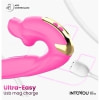 Vibrator App Control Stimulator Clitoridian cu Limbă Mușcătoare Roz Thumb 3