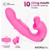 Vibrator App Control Stimulator Clitoridian cu Limbă Mușcătoare Roz Thumb 2