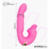 Vibrator App Control Stimulator Clitoridian cu Limbă Mușcătoare Roz Thumb 5