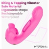 Vibrator App Control Stimulator Clitoridian cu Limbă Mușcătoare Roz Thumb 4