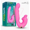Vibrator App Control Stimulator Clitoridian cu Limbă Mușcătoare Roz Thumb 6
