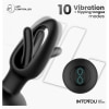 Dop Anal Cu Limbă Oscilantă Aplicație Smartphone Negru Thumb 3