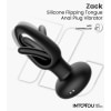 Dop Anal Cu Limbă Oscilantă Aplicație Smartphone Negru Thumb 4