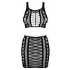 Set Obsessive K102 Negru S-L