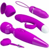 Kit Purple Desire 4 Piese Vibratoare Pentru Stimulare Variată Mov Thumb 1