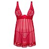 Babydoll Obsessive Lacelove Rosu XS-S