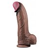 Lovetoy Dildo Dual-Layer XXL 33 cm – Realist, 7.6 cm Maro