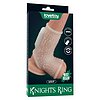 Lovetoy Knights Ring – Inel Vibrant cu Manșon TPE +45% Alb Thumb 5