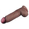 Lovetoy Realist 31cm — Silicon Dublu Strat cu Ventuză Maro Thumb 4