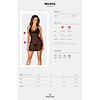 Chemise Obsessive Medilla Negru XS-S Thumb 4
