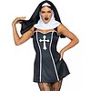 Costum Leg Avenue Naughty Nun Negru S Thumb 1