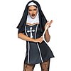 Costum Leg Avenue Naughty Nun Negru S Thumb 2