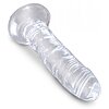 Dildo King Penis 6 Inch Clear Transparent Thumb 1