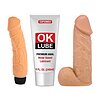 Kit Intens pentru Plăcere: Set Realist, Vibrator, Lubrifiant