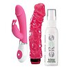 Set Plăcere Intensă — 2 Vibratoare + Spray Igienic