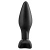 Plug Anal Mini Silicone Negru Thumb 1