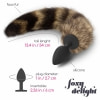 Crushious Foxy Delight Plug Anal cu Coadă 30 cm Negru Thumb 2