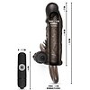 Prelungitor Penis Cu Vibrator Rebel Slim Fit Negru Thumb 4