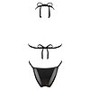 Costum Baie 2 Piese Obsessive Punta Negra Negru S Thumb 1