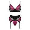 Set Obsessive Rosenty 3 Piese Roz M-L