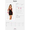 Chemise Obsessive Rosenty Negru M-L Thumb 4