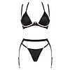 Set Obsessive 3 Piese Selinne Negru M-L