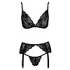 Set Kissable Midnight Fever Negru L-XL