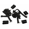 Set Cătușe Mâini Și Glezne Bed Shackles Negru