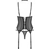 Set Corset Obsessive Donarella Negru M-L Thumb 1
