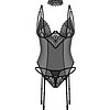 Set Corset Obsessive Donarella Negru XS-S