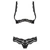 Set Decupat Obsessive Luvae Negru S-M