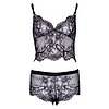 Set Leg Avenue Eyelash Lace Negru M