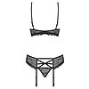 Set Lenjerie Intima Obsessive 818-SEG Negru L-XL Thumb 1