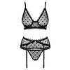 Set Obsessive Astralya Negru L-XL