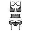 Set Obsessive Frivolla Negru S-M